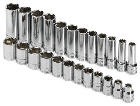 sk 3 8 drive socket set in metal box|sk tools impact socket set.